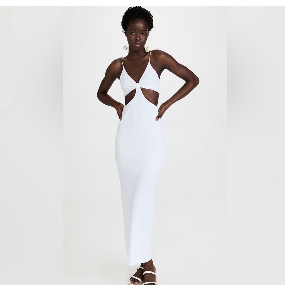 NWT ALICE + OLIVIA Havana Cut-Out Stretchy Dress - Off White Women’s Size 0